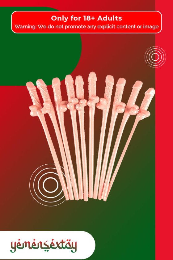 Pack of Ten Willy Straws Blow me KP-001