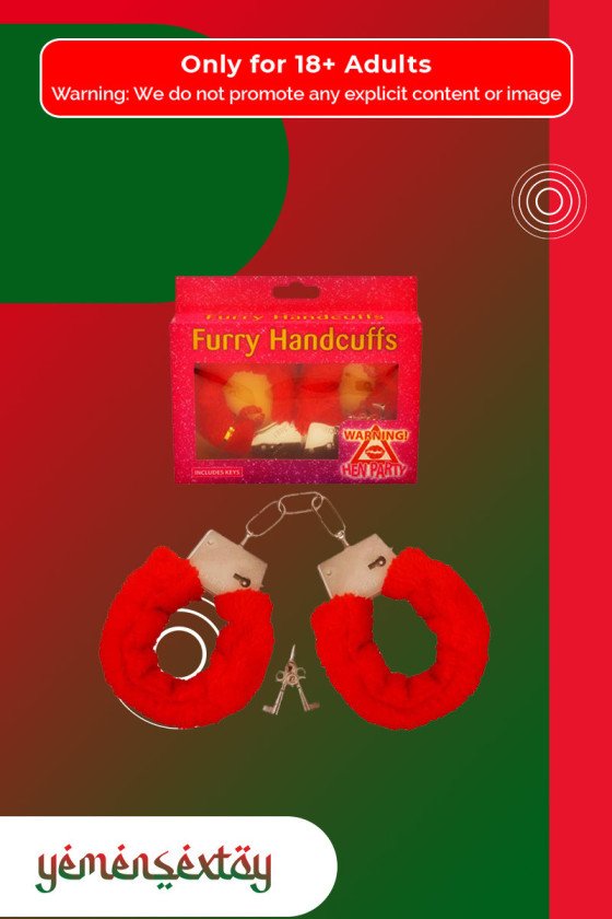 Fetish Fantasy Beginner's Furry Cuffs in Red BDSM-004