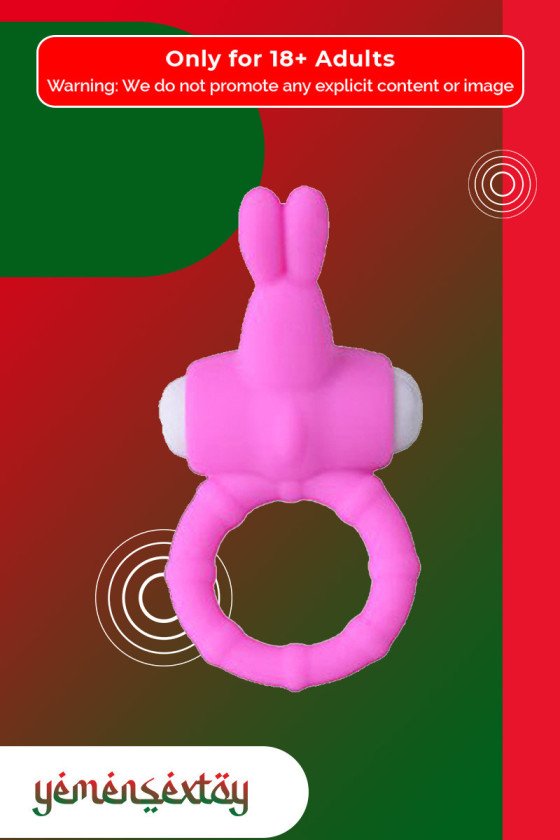 Rabbit Vibrating Penis Ring Blue Lolly CR-018