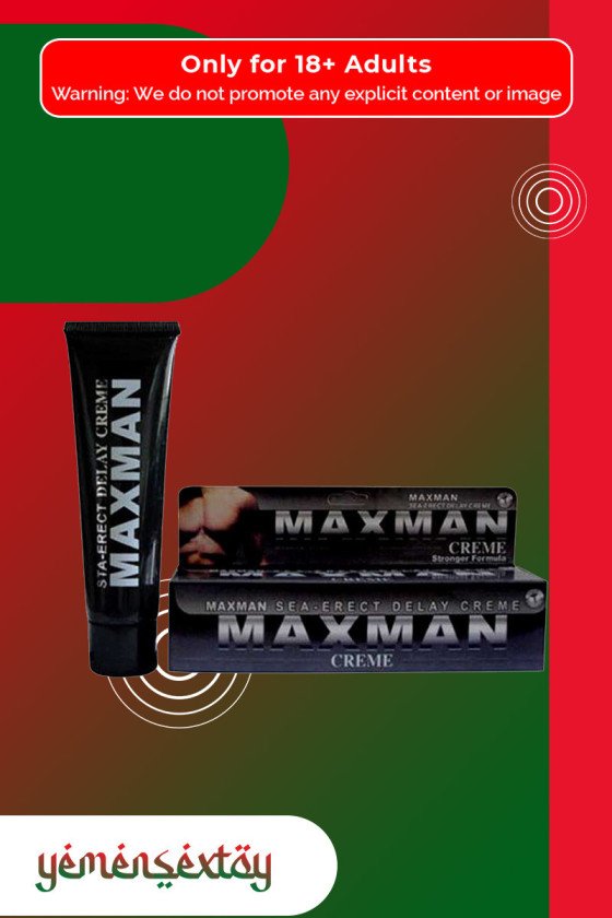 Maxman Delay Sex Creme Penis Enlargement 60g DTZ-004