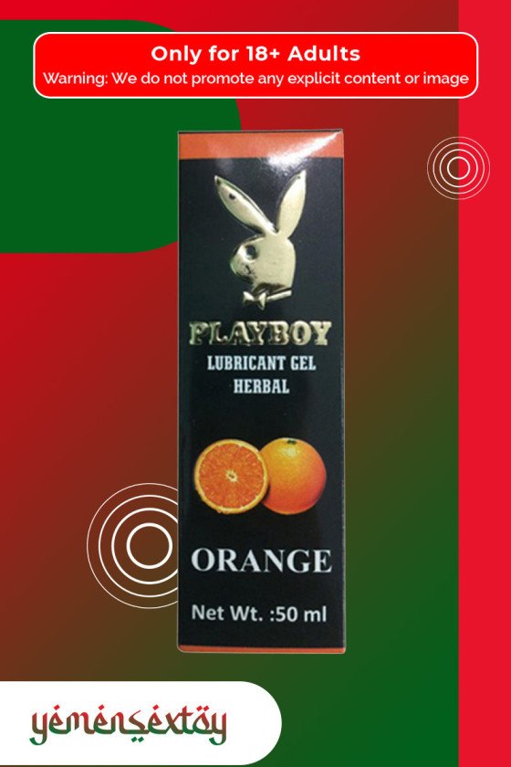 Playboy Lubricant Water Based Gel - Orange Flavoured CGS-033